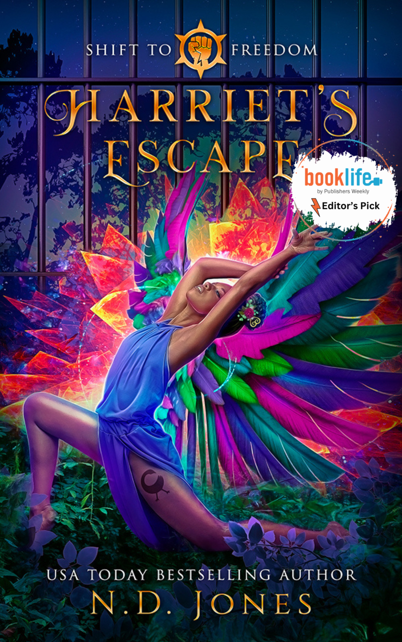 Harriet’s Escape: Harriet Tubman Reimagined by N.D. Jones — an African American historical fantasy reimagining Harriet Tubman’s heroic transformation and her enduring battle for freedom