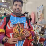 Reader enjoying a novel by African American fantasy and romance author N.D. Jones.