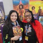 Reader enjoying a novel by African American fantasy and romance author N.D. Jones.