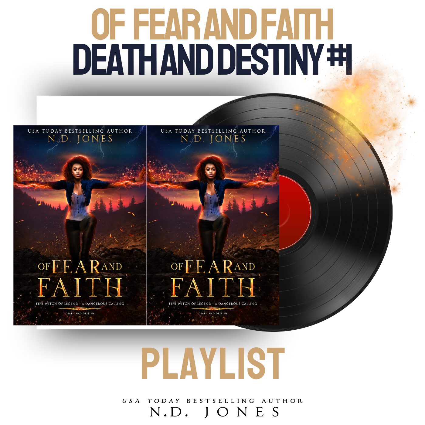 Of Fear and Faith by N.D. Jones — an African American paranormal romance filled with fated mates, passion, supernatural danger, and the timeless struggle between light and darkness