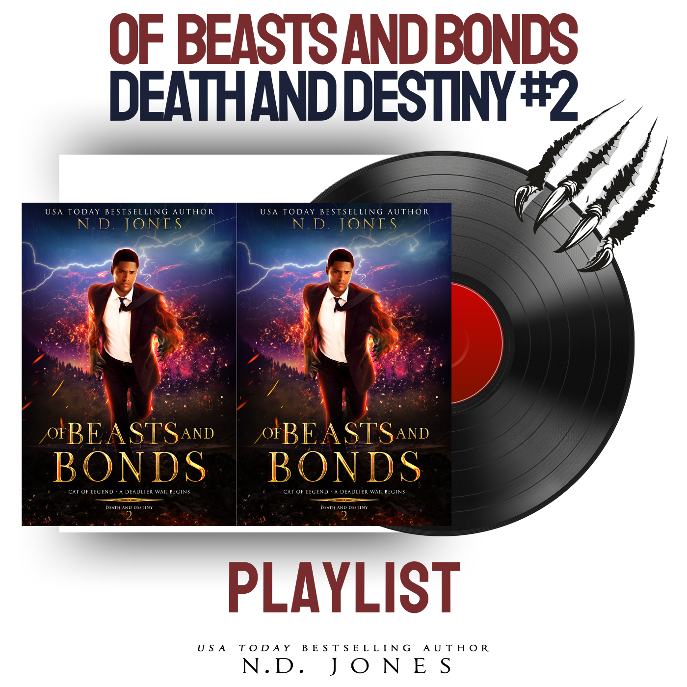 Of Beasts and Bonds by N.D. Jones — an African American paranormal romance filled with passion, prophecy, and the timeless battle between love and darkness